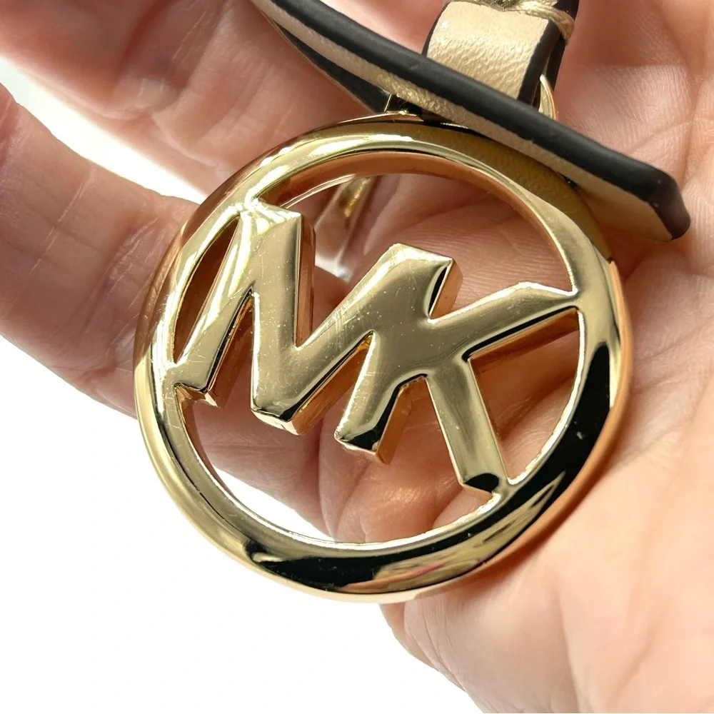 Michael Kors Tan Gold Bag Charm Fob